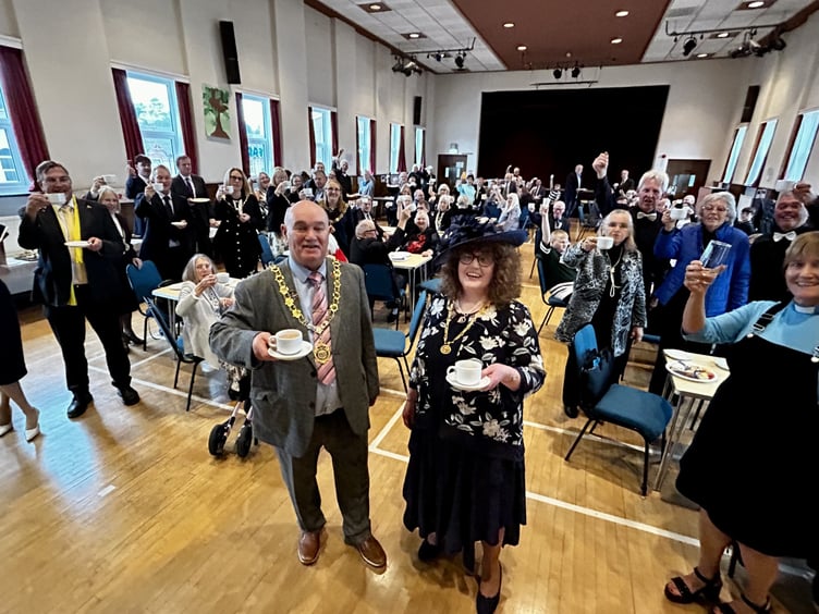 Cllr Colin Parker, Mayor of Newton Abbot and his wife Jean at the annual civic service.
