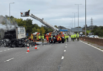 Teignbridge crews assist with M5 lorry fire