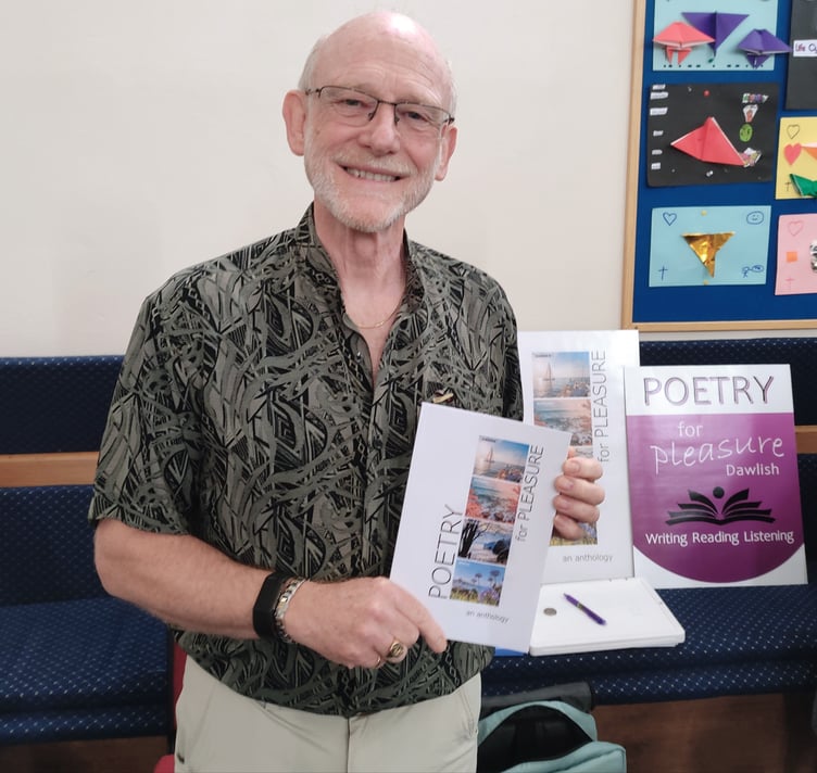 David Pickton, editor of Dawlish Poetry For Pleasure anthology.