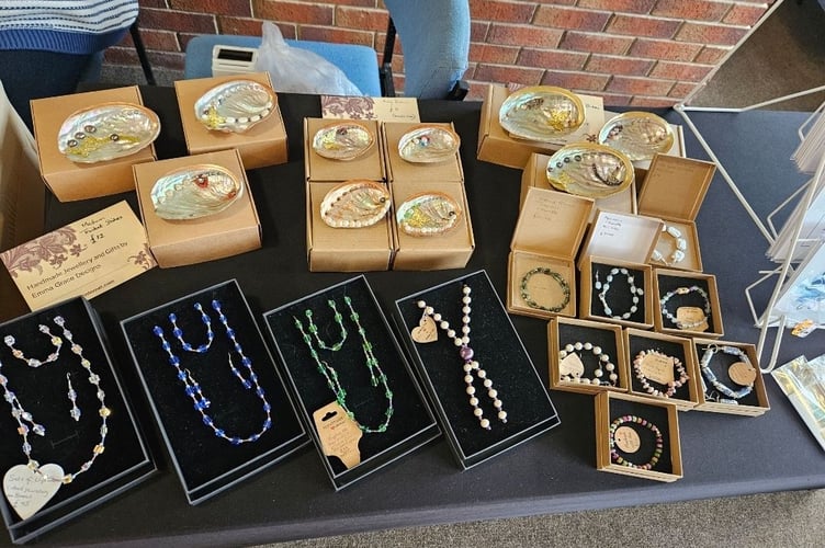 Items on sale at new Dawlish Craft Market