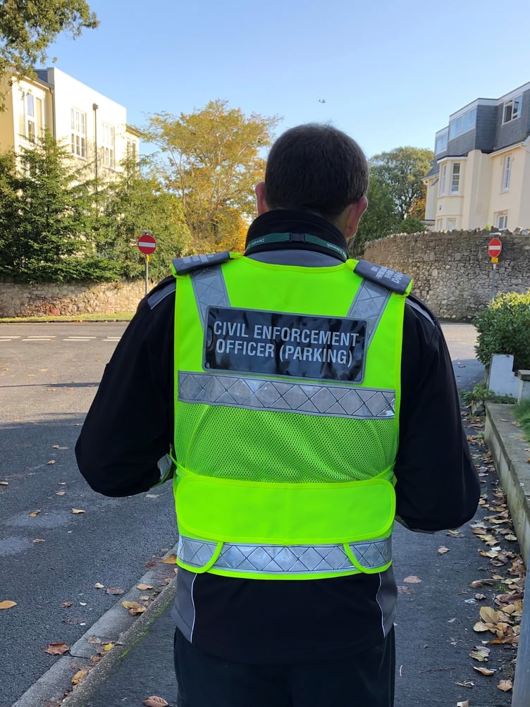 Civil enforcement officer. Photo Devon County Council