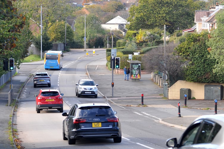 A383 Ashburton Road in Newton Abbot
