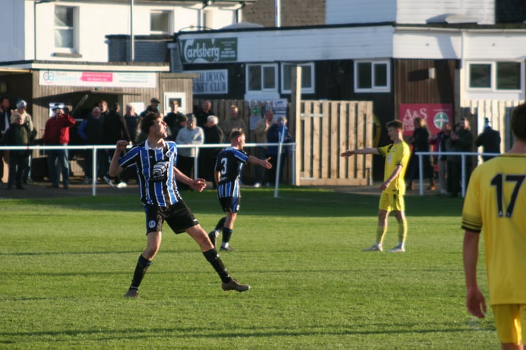 Finn Pearse enjoying another win for Newton Spurs