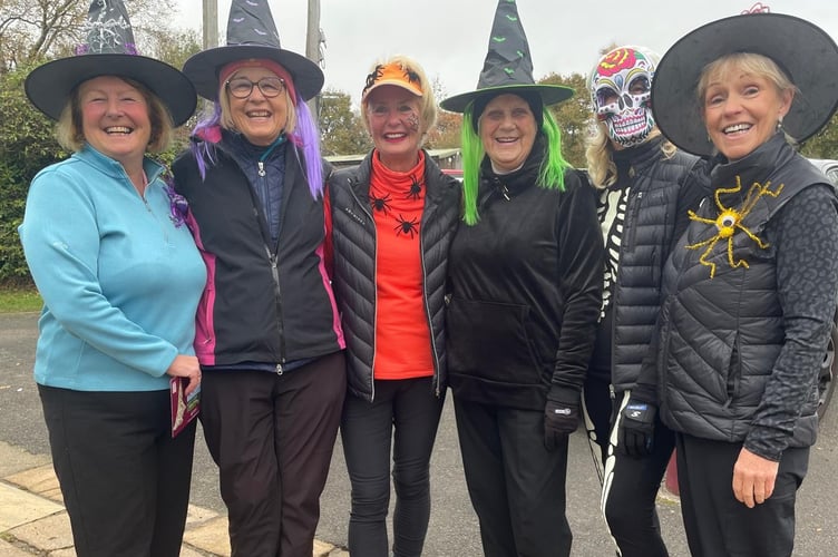 Teignmouth GC ladies at Halloween