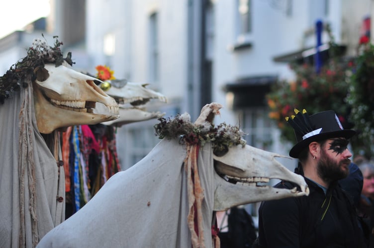 Folk Preservation Society Samhain Dusking celebration at Teignmouth