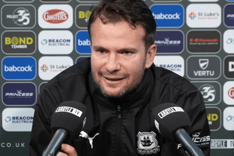 Plymouth Argyle head coach Tom Cleverley understands the frustrations of the Green Army. (Picture: Cornish Times)