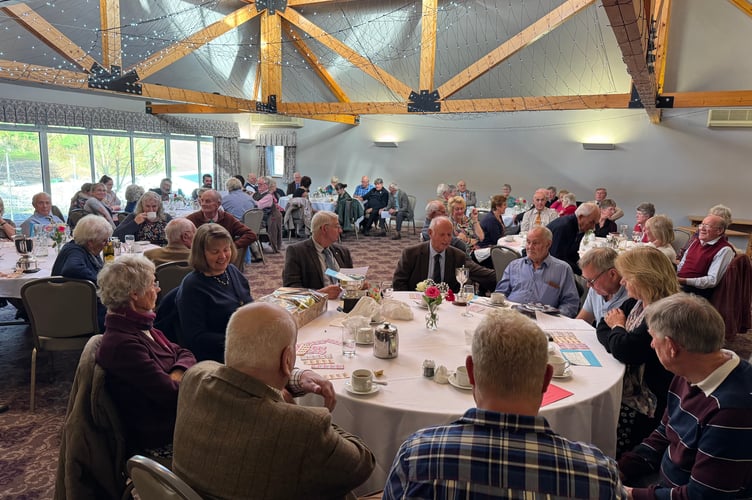 Some of the guests at the Devon County Ploughing Association Presentation Luncheon.  AQ 7139
