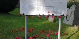 Moving Remembrance tribute at Teignmouth Cemetery