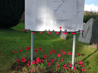 Moving Remembrance tribute at Teignmouth Cemetery