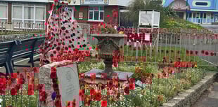 RNLI installs handmade poppy garden