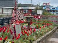 RNLI installs handmade poppy garden