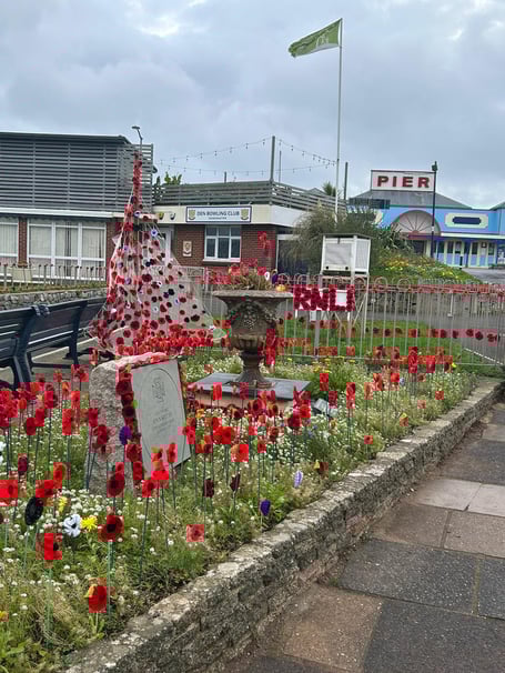 RNLI Teignmouth Poppy Garden Remembrance