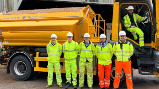 Gritters stock image