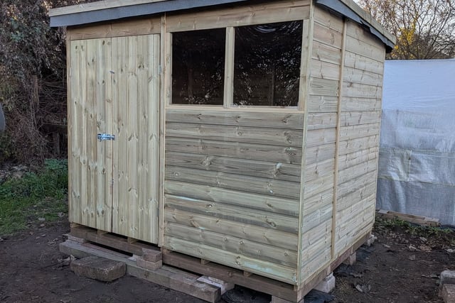 Exminster garden celebrates new sheds
