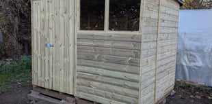 Exminster garden celebrates new sheds
