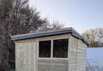 Exminster garden's new sheds unveiled