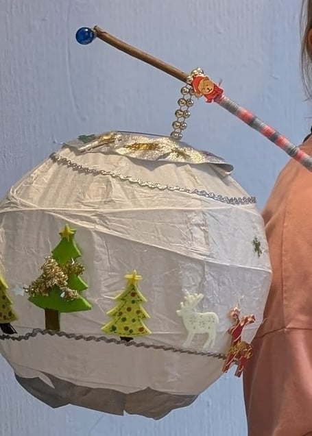 Visitors to the Christmas event can make their own lantern ahead of the parade.