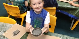 Pupils at Teignmouth Primary School get to grips with clay