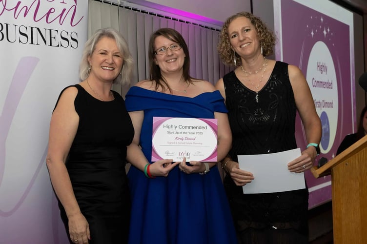 Kirsty Dimond from Signed & Sorted Estate Planning was highly commended in the Devon Women in Business Female Start Up of the Year Award. (Photo: Poppy Jakes)