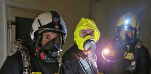 Teignbridge Propellers host fire crew for high-rise search exercise 