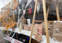 Teignmouth's festive window displays light up town centre