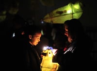 WATCH: Newton Abbot's Christmas Lantern Parade