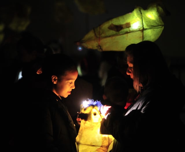 WATCH: Newton Abbot's Christmas Lantern Parade