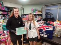 Teignmouth girl proves it is the season tabby jolly