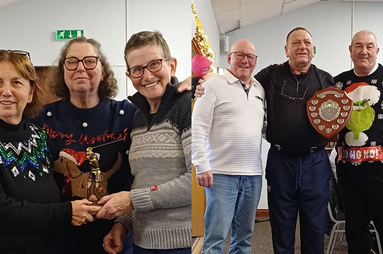 Bovey Tracey golfers at Christmas