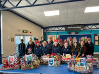 School packs food bank hampers full of Christmas joy