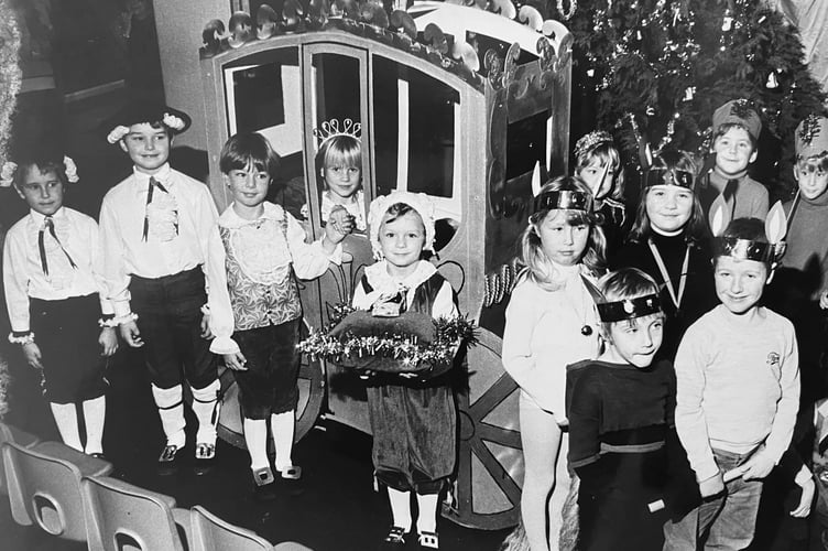 Youngsters from Bradley Barton Primary School in Newton Abbot were performing Cinderella as their Christmas performance in December 1984