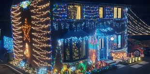 Newton Abbot home lights up for charity