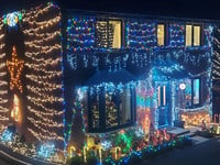 Newton Abbot home lights up for charity