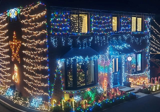 Newton Abbot home lights up for charity
