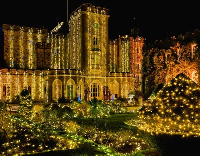 Powderham Castle Christmas celebrations. Photo Powderham Castle