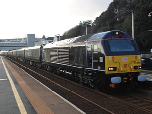 Royal Train passes through Dawlish 