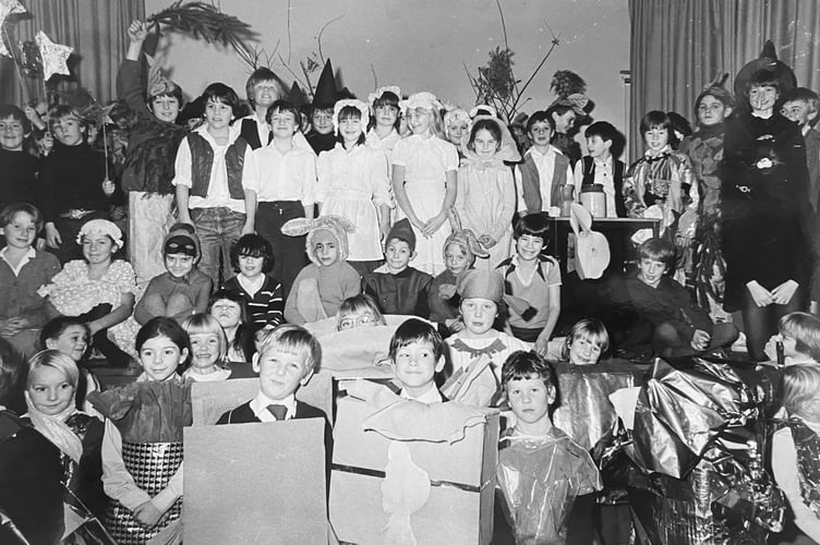 Moretonhampstead Primey School's presentation of Hansel and Gretel held at the school back in December 1984