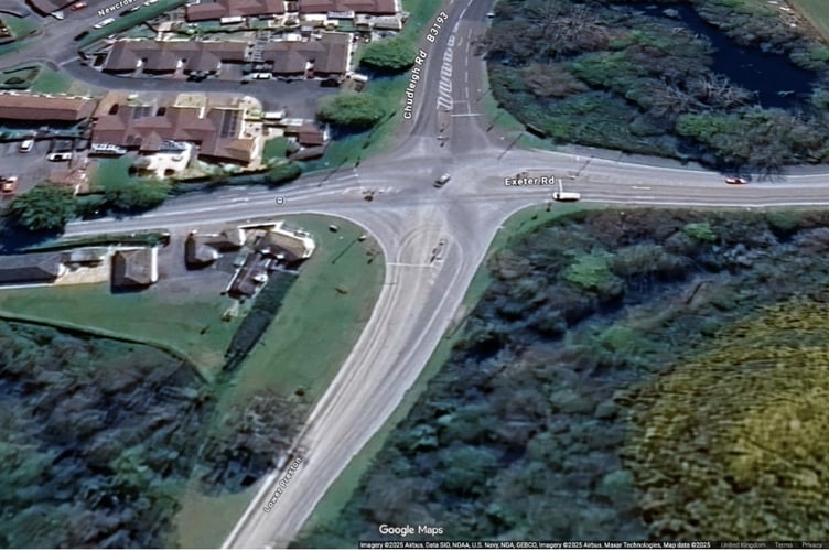 Roads near Preston Quarry which campaigners claim shows dust deposits on the road. Image Save Our Trees:Google Maps 