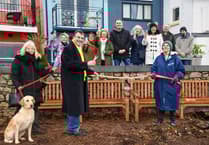 Community benches unveiled at Teignmouth Back Beach