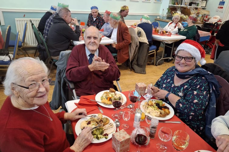 Julie Dingley was able to enjoy a Christmas Day lunch with her father, who resides in a care home, and her mother, thanks to  the Alice Cross Centre.