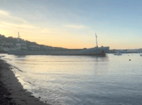 Vessel runs aground in Teign estuary
