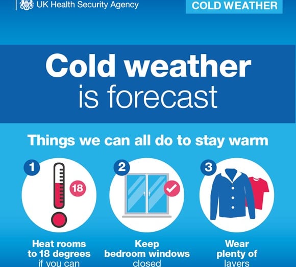 Amber cold-health alert extended to South West