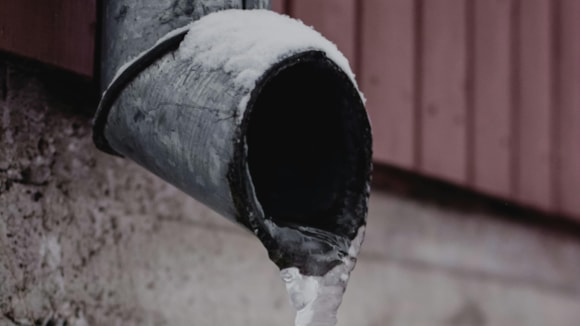 When water freezes, it expands by nearly ten per cent, which can cause pipe blockages.