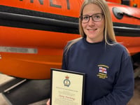 Lifeboat press officer wins prestigious RNLI volunteering award