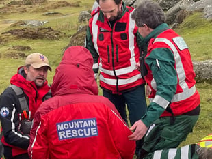 Multi-agency rescue for man at Saddle Tor
