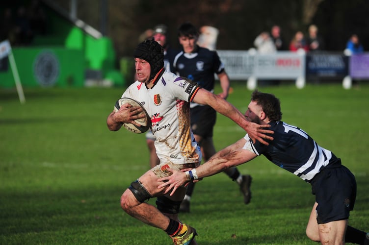Rugby. Counties 1 Tribute Ale Western West.  Newton Abbot  versus St Ives. A home win at Rackerhayes for the All Whites with a 38-36 final score agaist the Cornish side.