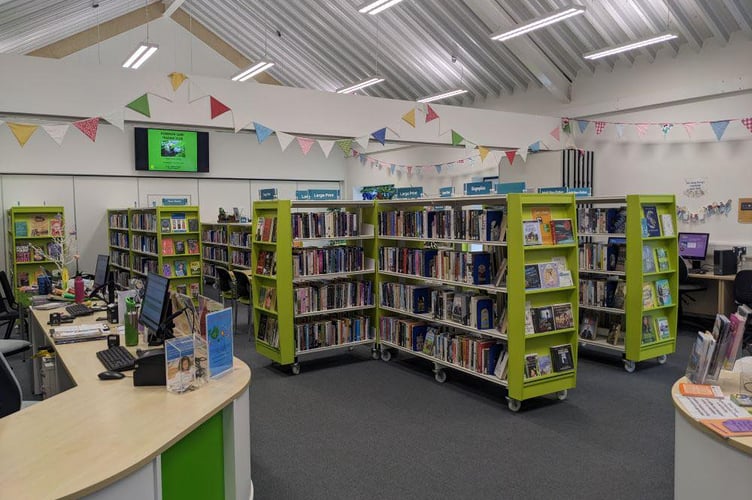 Bovey Tracey library. Photo Bovey Tracey town council