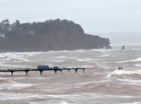 Pier succumbs to Ingrid's fury
