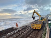 Dawlish railtrack wall breached