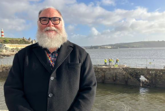Cllr Chris Penberthy pictured at West Hoe Pier